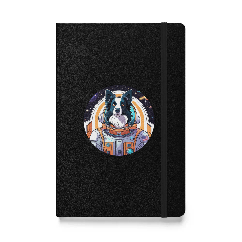 PugMug Custom Border Collie Hardcover Bound Notebook
