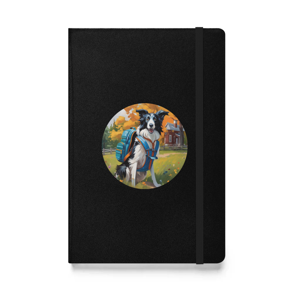 PugMug Custom Border Collie Hardcover Bound Notebook
