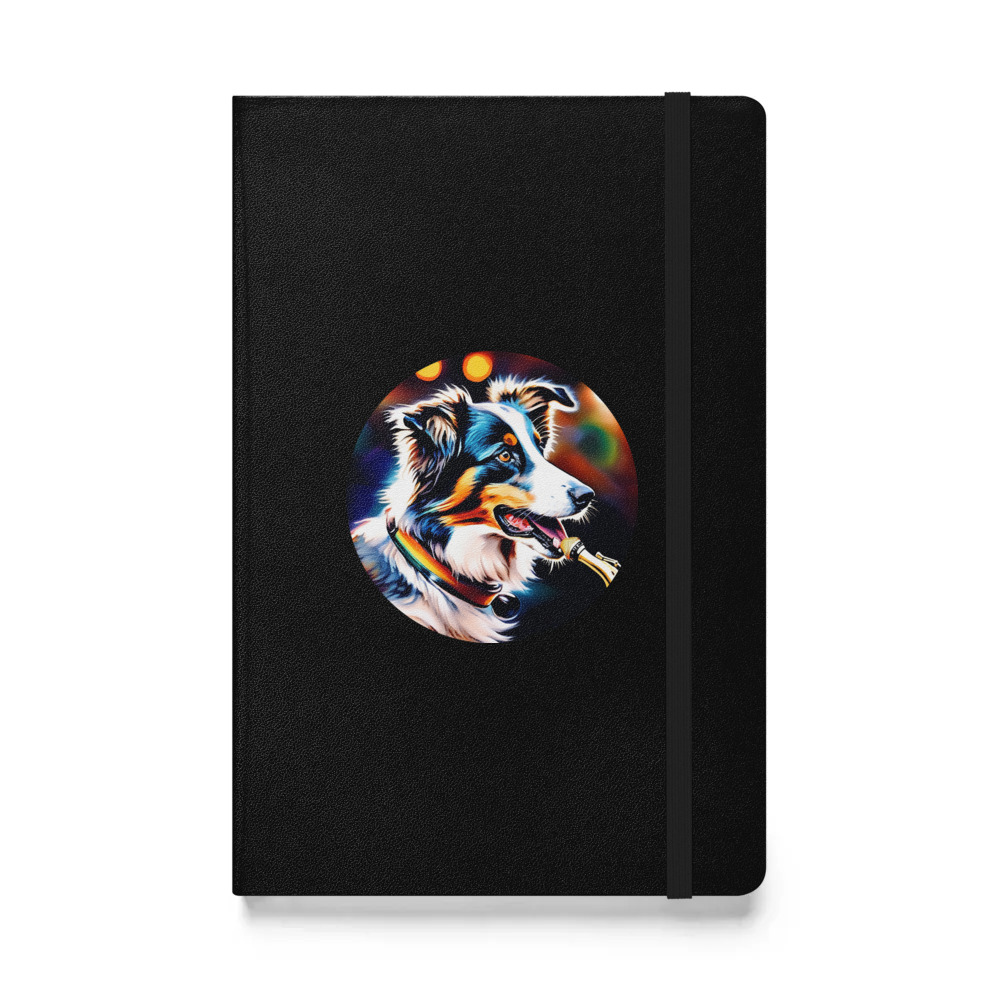 PugMug Custom Australian Shepherd Dog Hardcover Bound Notebook