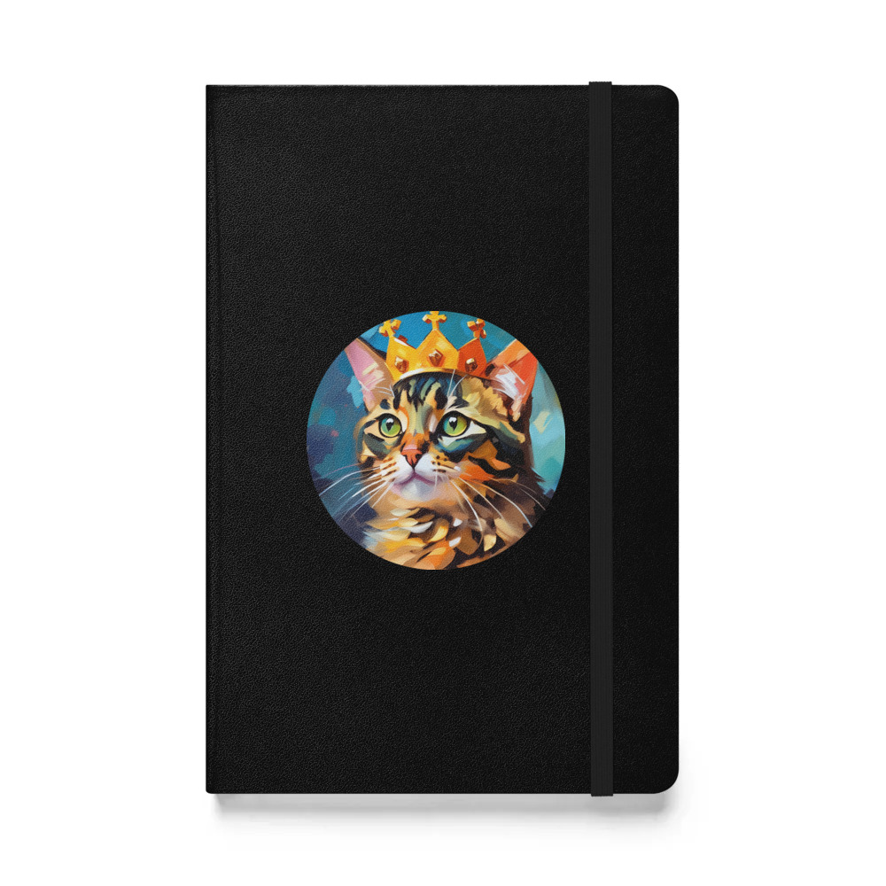 PugMug Custom Tabby Exotic Cat Hardcover Bound Notebook