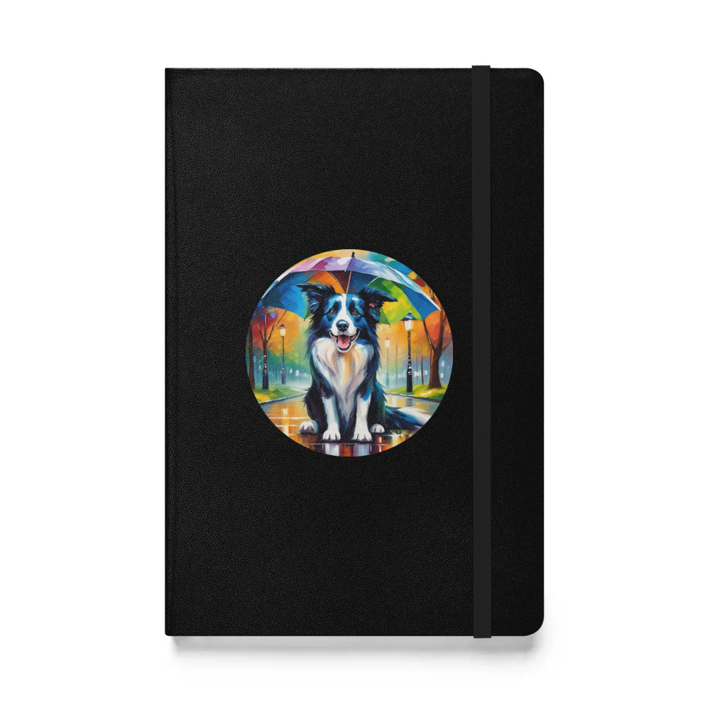 PugMug Custom Border Collie Hardcover Bound Notebook