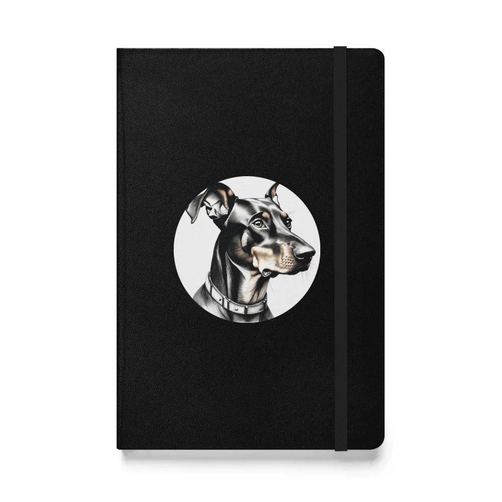 PugMug Custom Doberman Pinscher Hardcover Bound Notebook