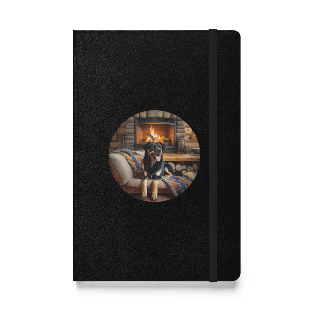 PugMug Custom Blue Hardcover Bound Notebook