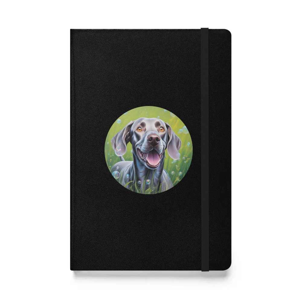 PugMug Custom Weimaraner Hardcover Bound Notebook