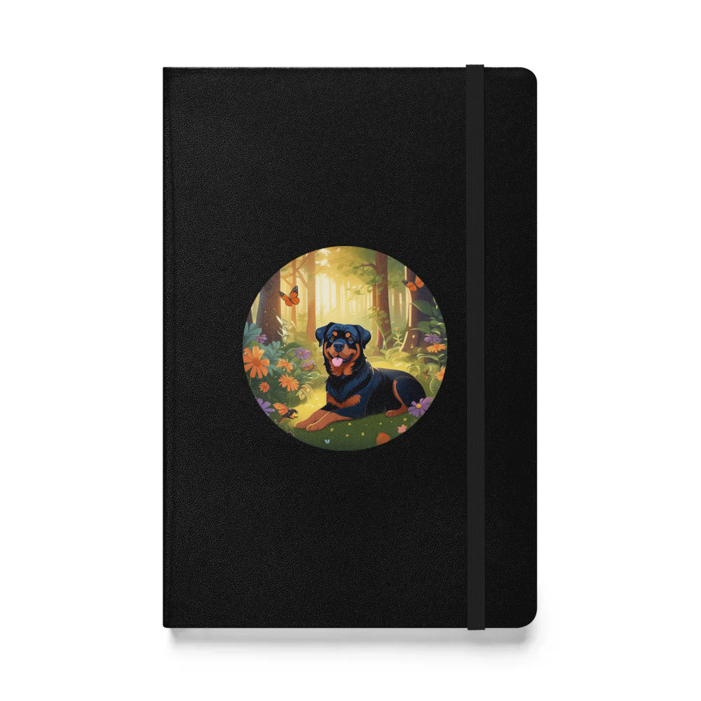 PugMug Custom Rottweiler Hardcover Bound Notebook
