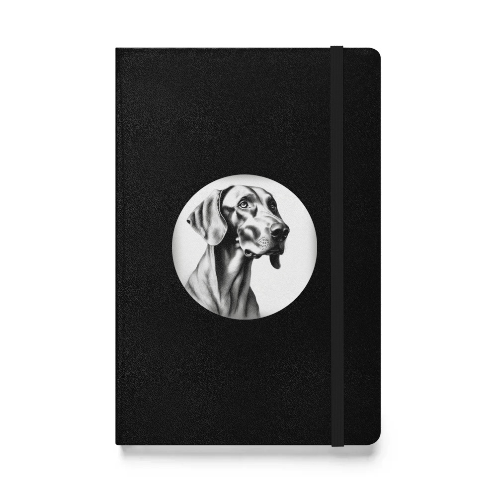 PugMug Custom Weimaraner Hardcover Bound Notebook