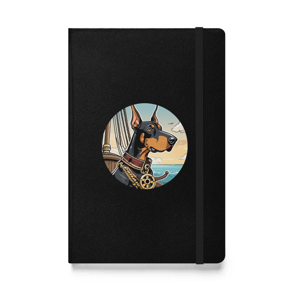 PugMug Custom Doberman Pinscher Hardcover Bound Notebook