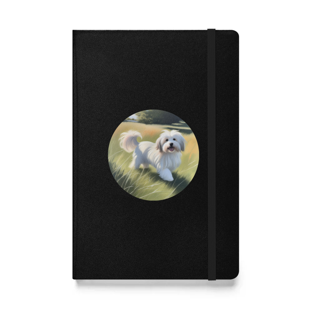 PugMug Custom White Havanese Dog Hardcover Bound Notebook