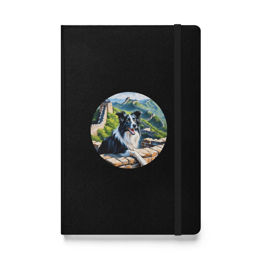 PugMug Custom Border Collie Hardcover Bound Notebook