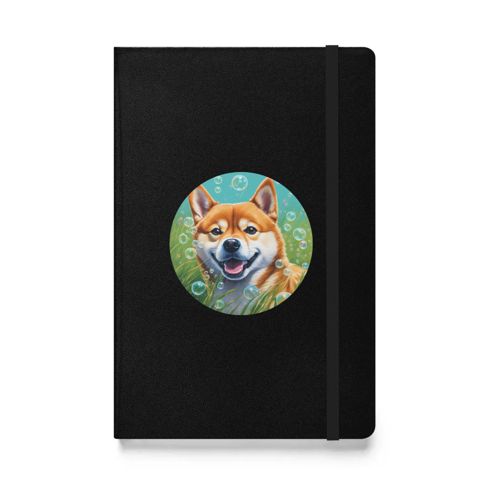 PugMug Custom Shiba Inu Hardcover Bound Notebook