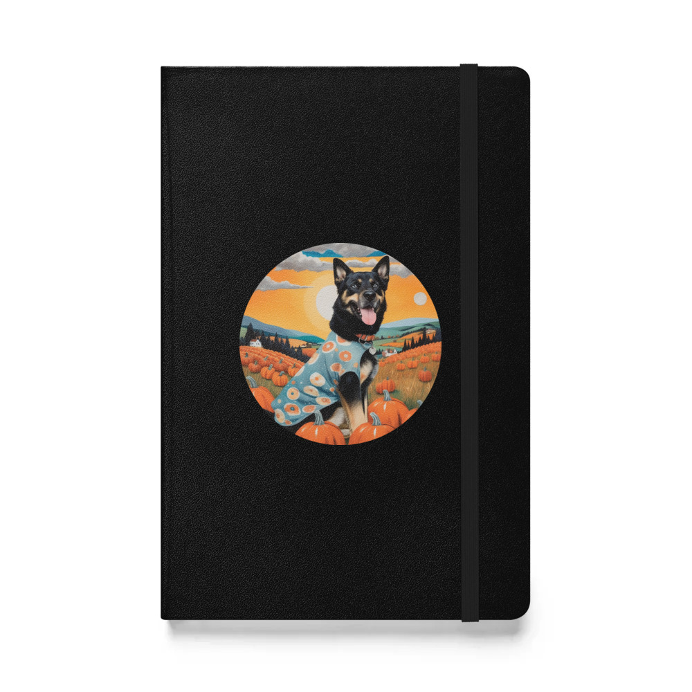PugMug Custom Blue Hardcover Bound Notebook