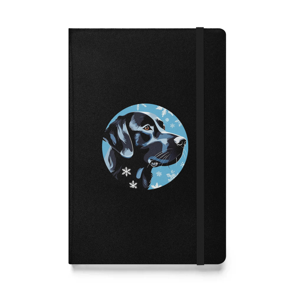 PugMug Custom Black Labrador Retriever Hardcover Bound Notebook