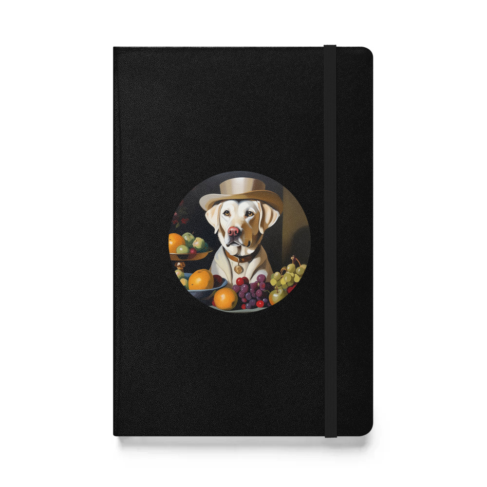 PugMug Custom White Labrador Retriever Hardcover Bound Notebook