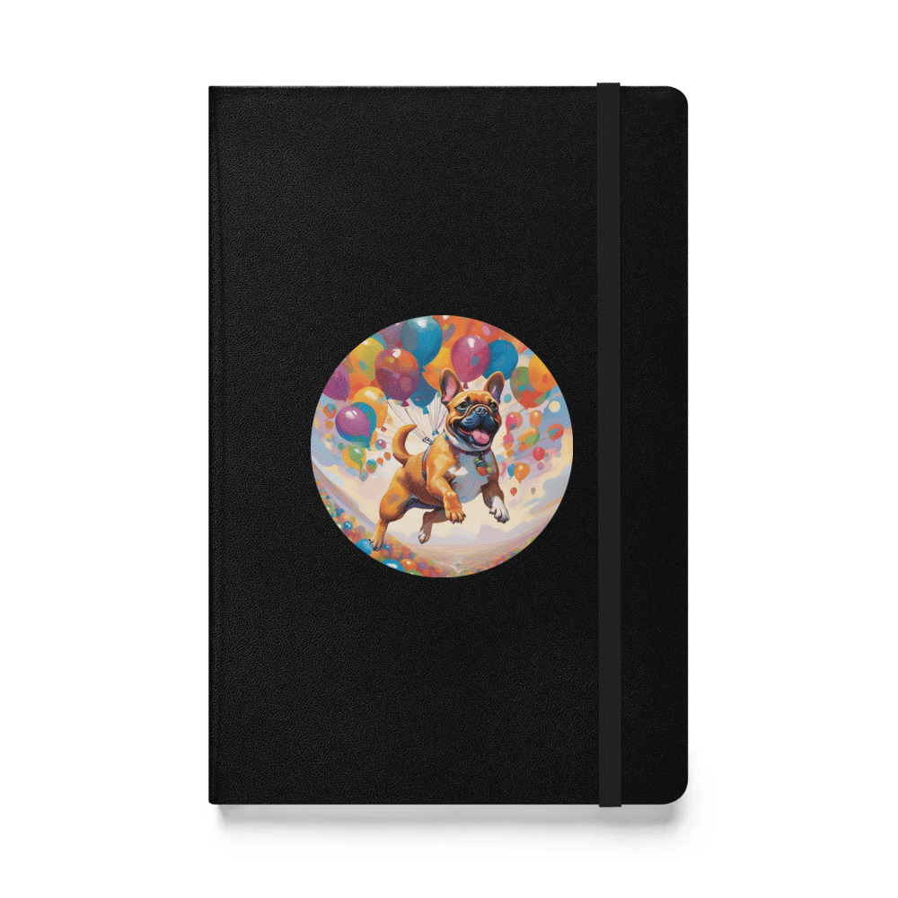PugMug Custom Tan French Bulldog Hardcover Bound Notebook