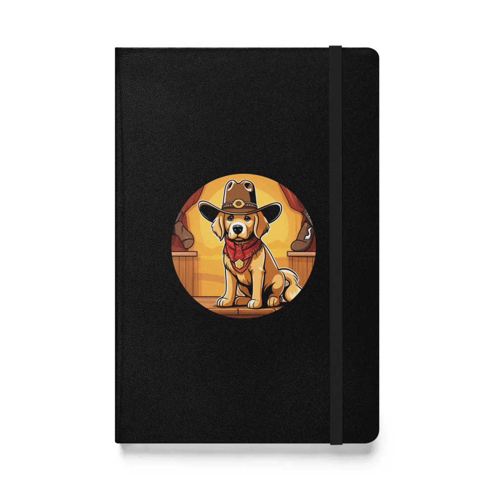 PugMug Custom Golden Retriever Hardcover Bound Notebook