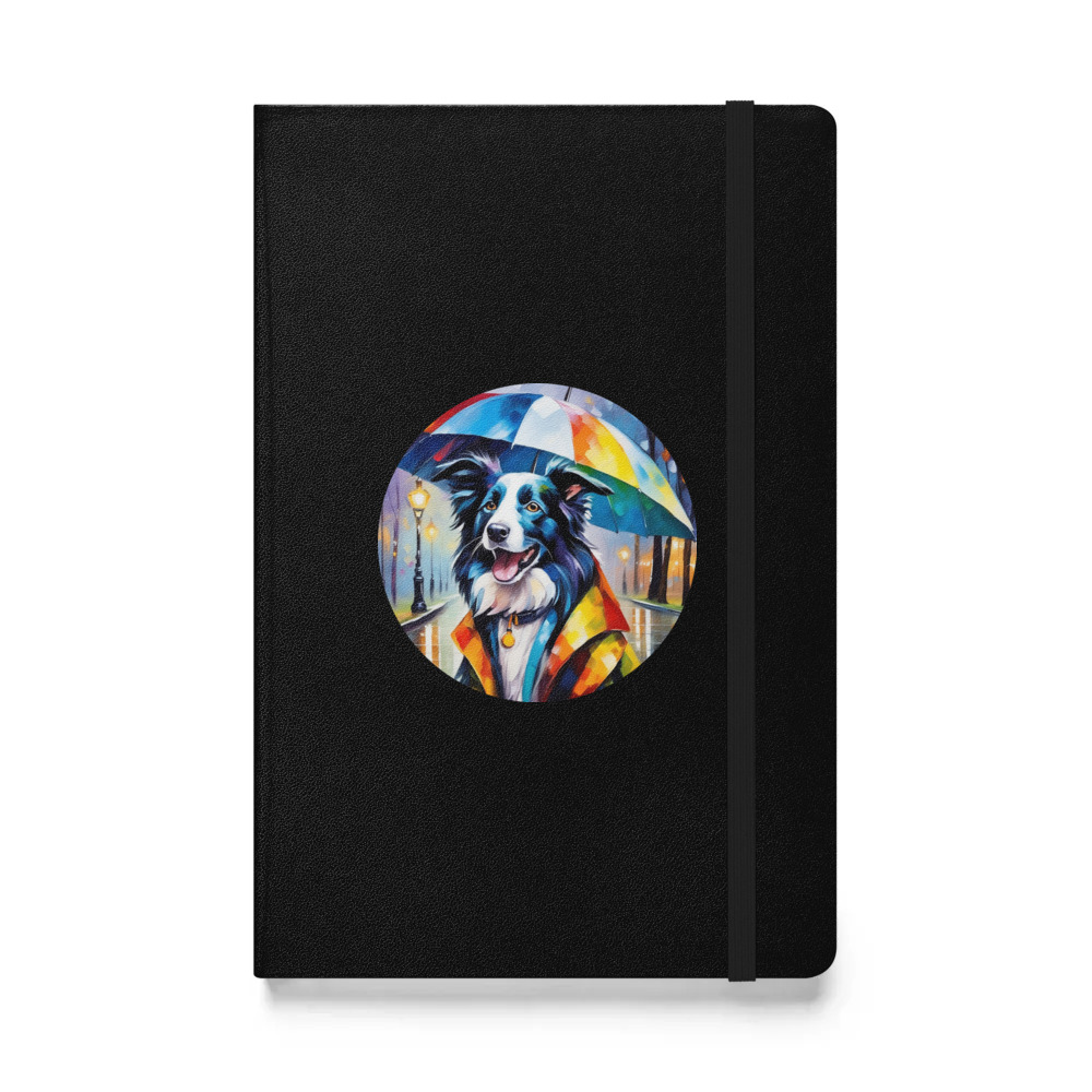 PugMug Custom Border Collie Hardcover Bound Notebook