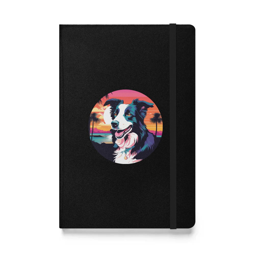 PugMug Custom Border Collie Hardcover Bound Notebook