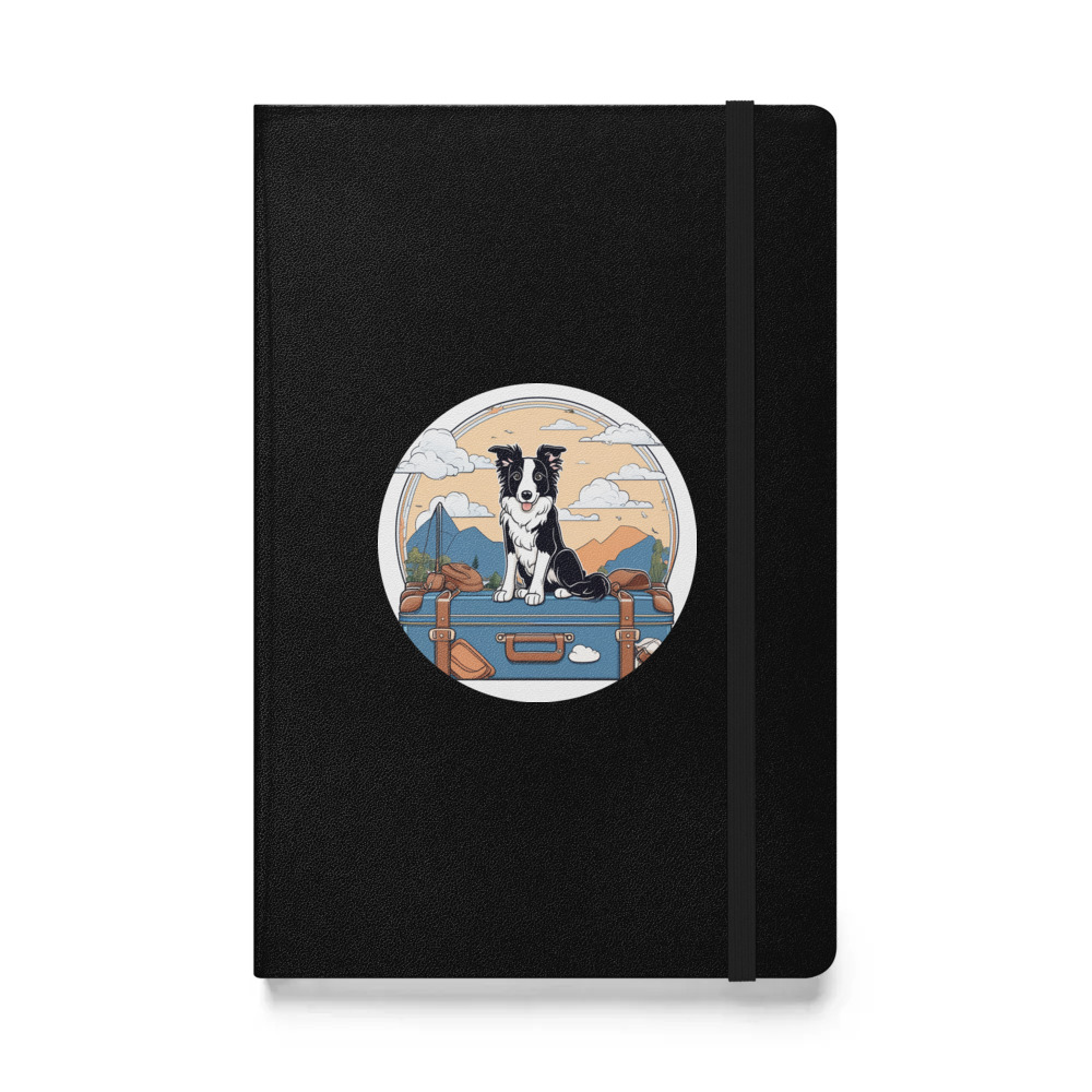 PugMug Custom Border Collie Hardcover Bound Notebook