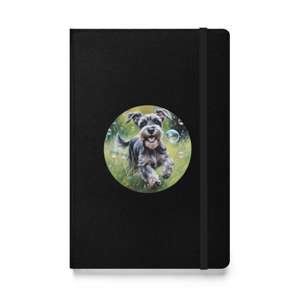 PugMug Custom Miniature Schnauzer Hardcover Bound Notebook