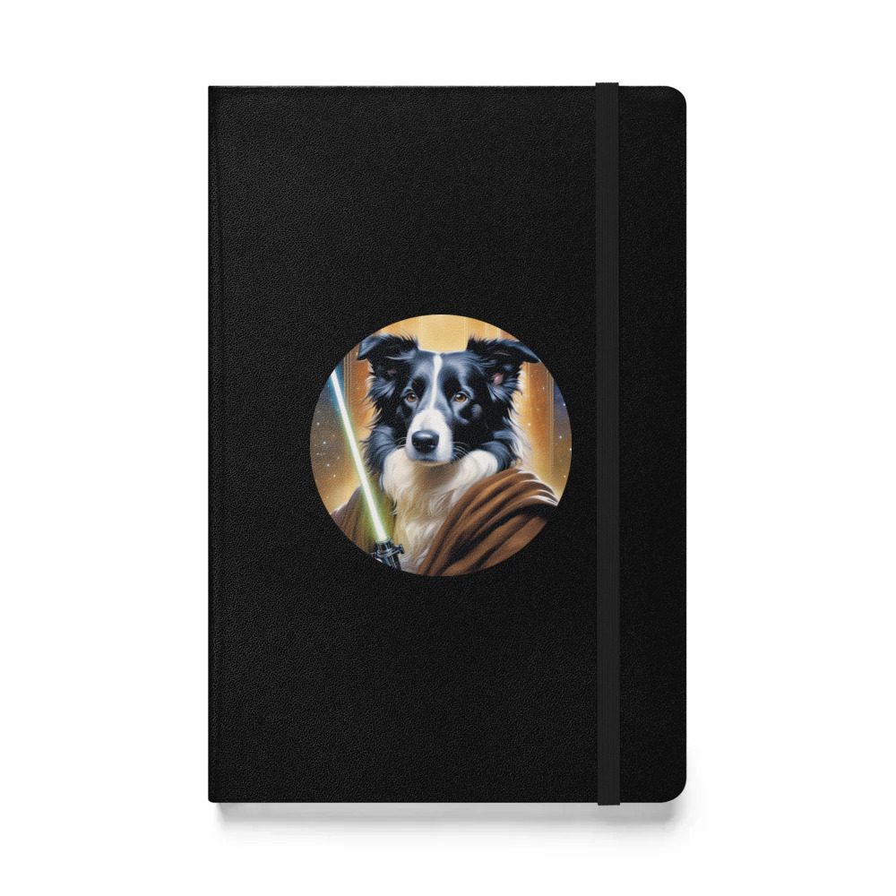 PugMug Custom Border Collie Hardcover Bound Notebook