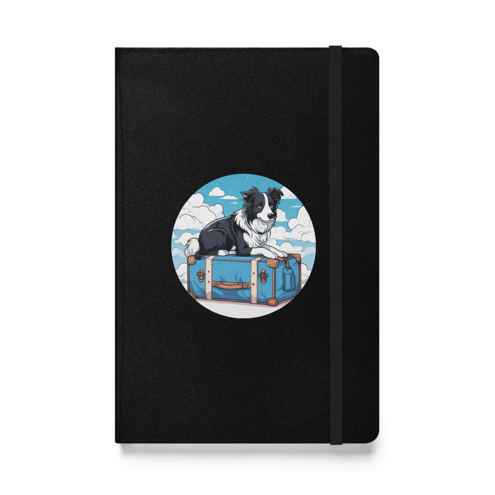 PugMug Custom Border Collie Hardcover Bound Notebook