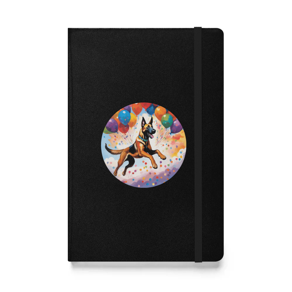 PugMug Custom Belgian Malinois Hardcover Bound Notebook