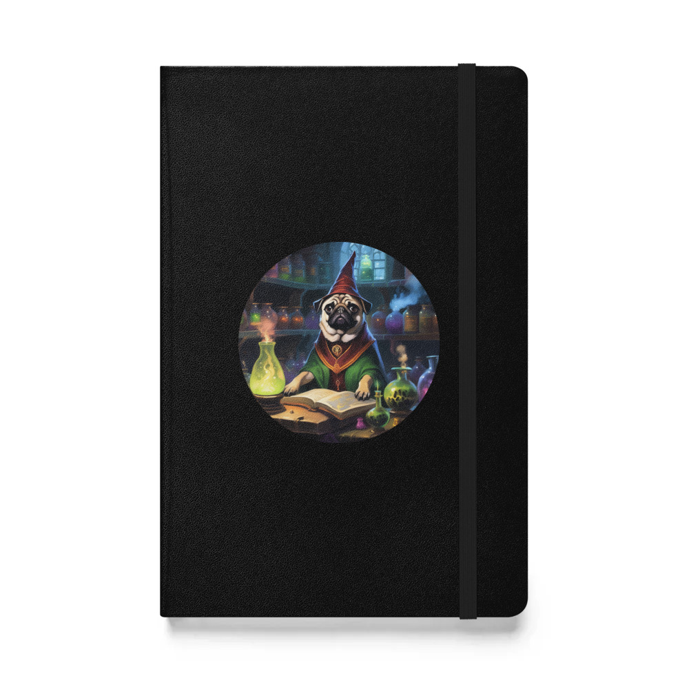 PugMug Custom Pug Hardcover Bound Notebook