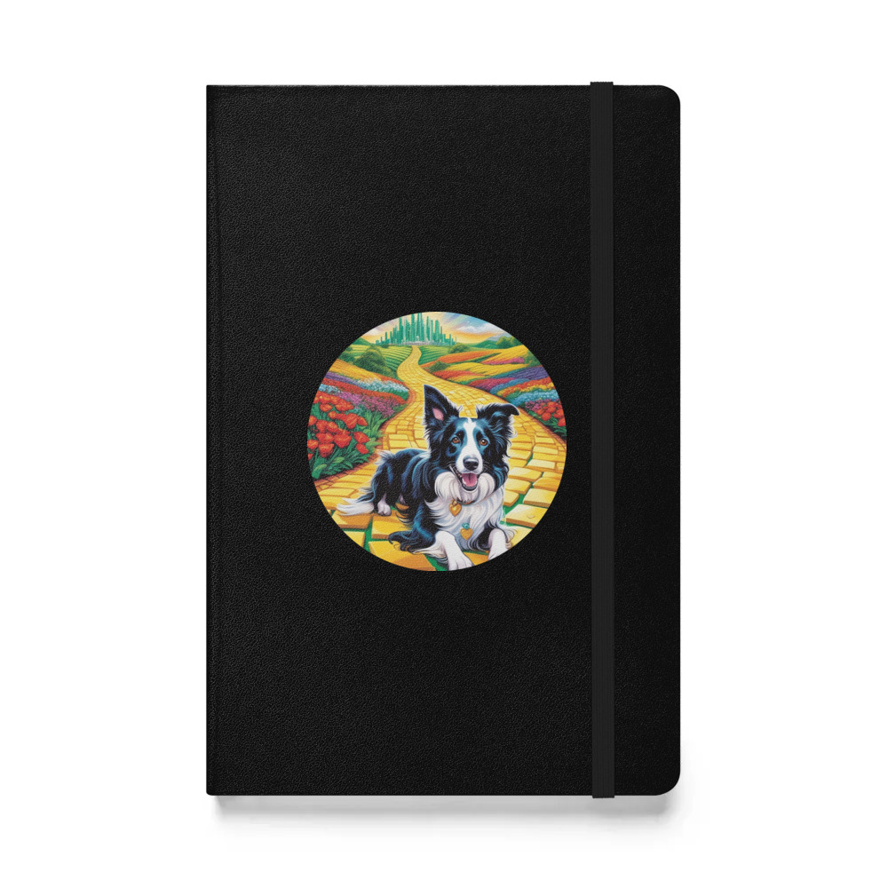 PugMug Custom Border Collie Hardcover Bound Notebook