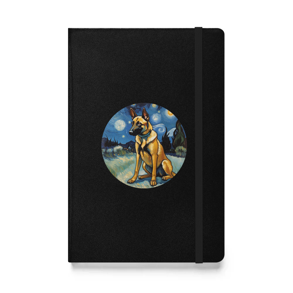 PugMug Custom Belgian Malinois Hardcover Bound Notebook