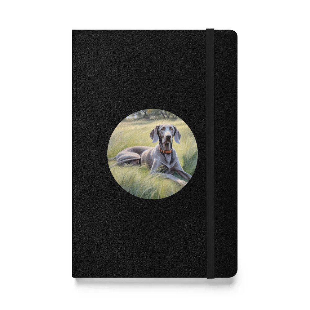 PugMug Custom Weimaraner Hardcover Bound Notebook