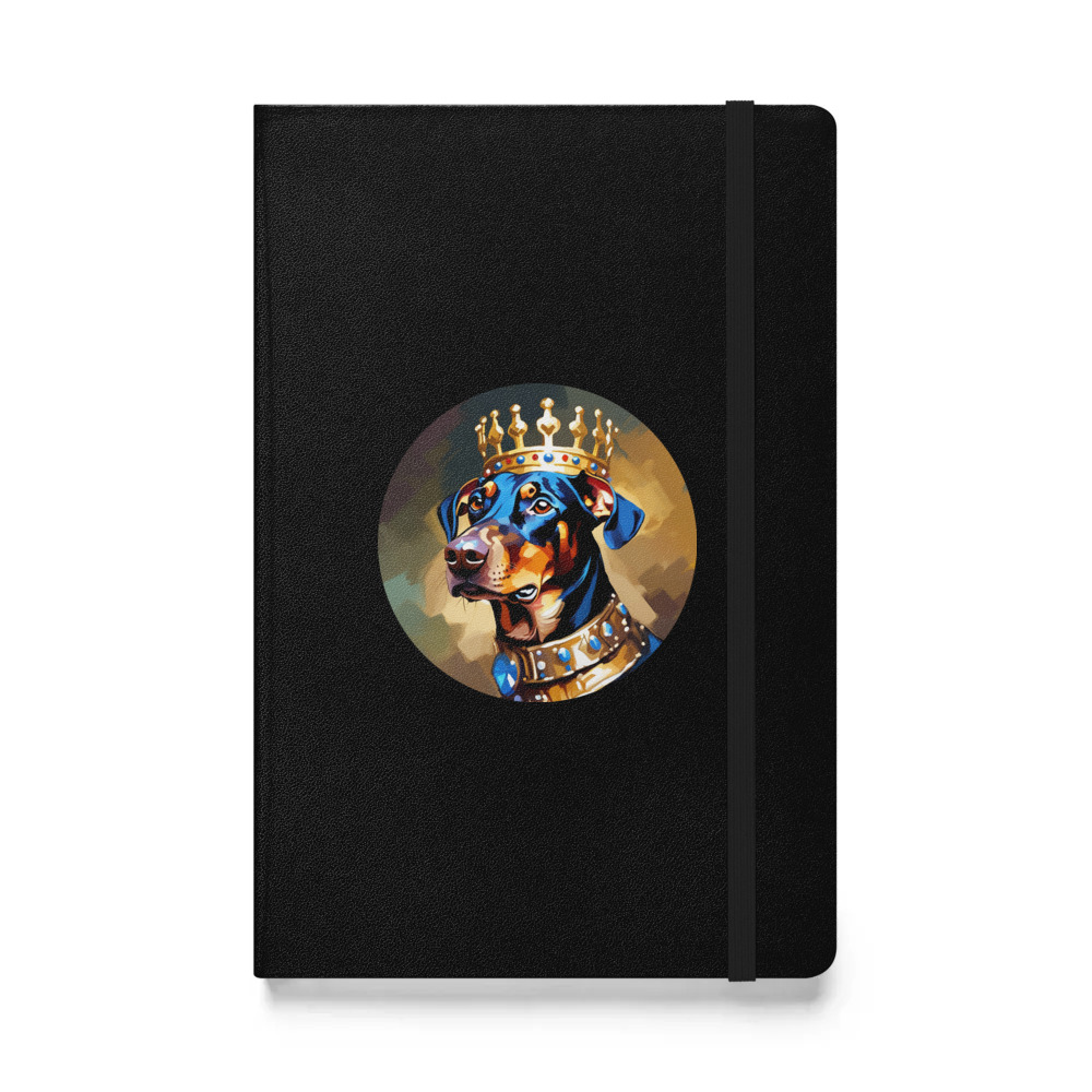 PugMug Custom Doberman Pinscher Hardcover Bound Notebook