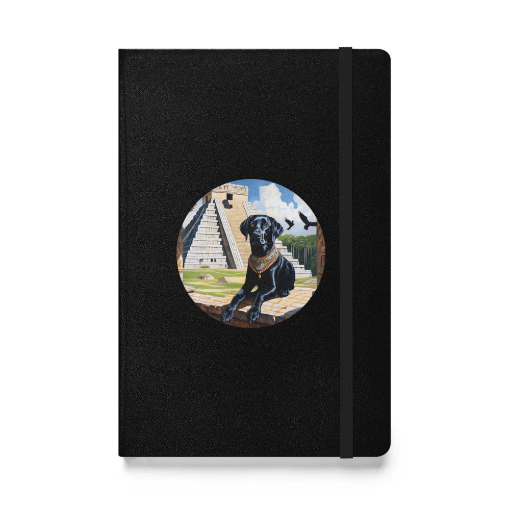 PugMug Custom Black Labrador Retriever Hardcover Bound Notebook