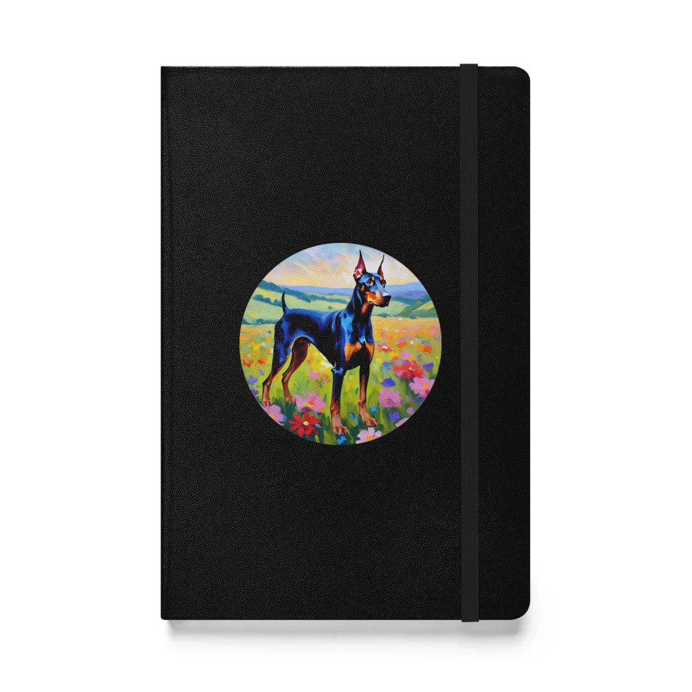 PugMug Custom Doberman Pinscher Hardcover Bound Notebook