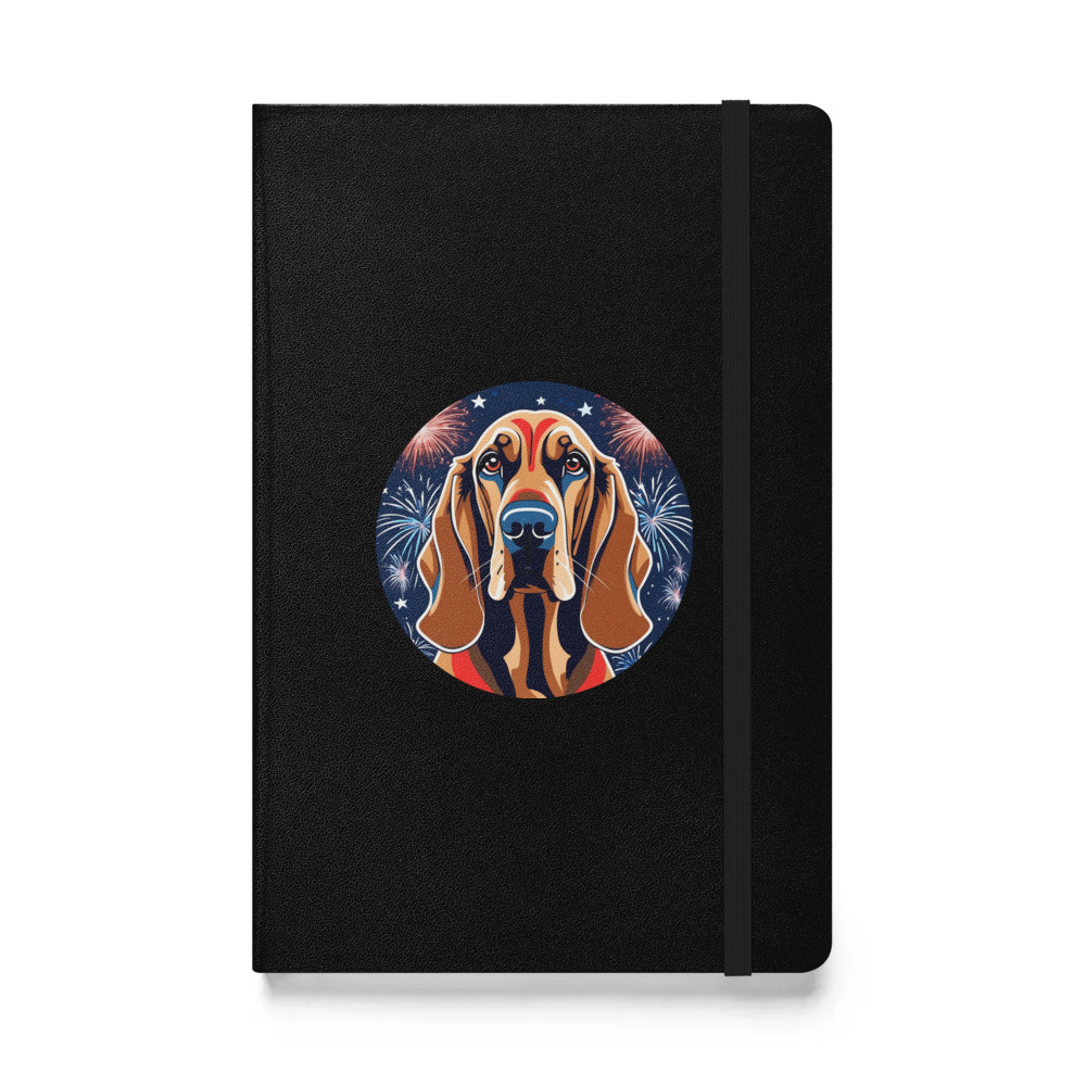 PugMug Custom Bloodhound Hardcover Bound Notebook