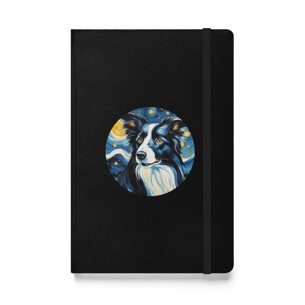 PugMug Custom Border Collie Hardcover Bound Notebook