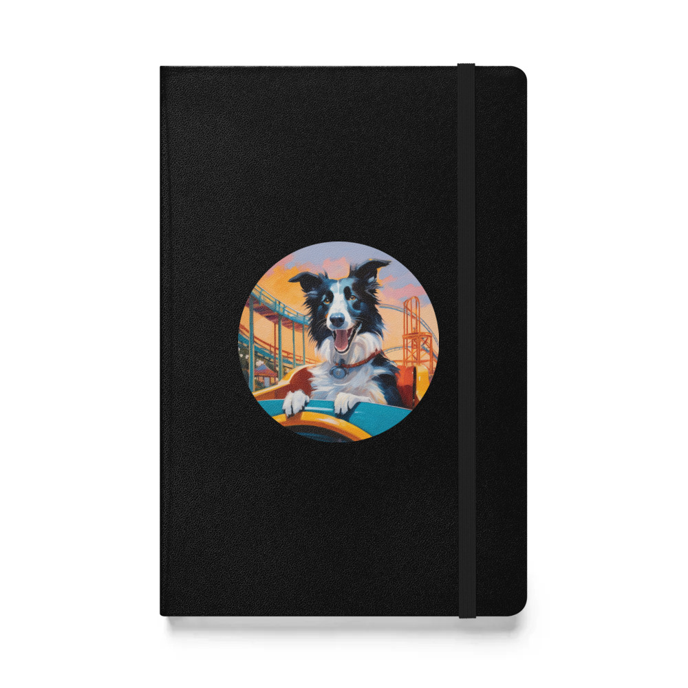 PugMug Custom Border Collie Hardcover Bound Notebook