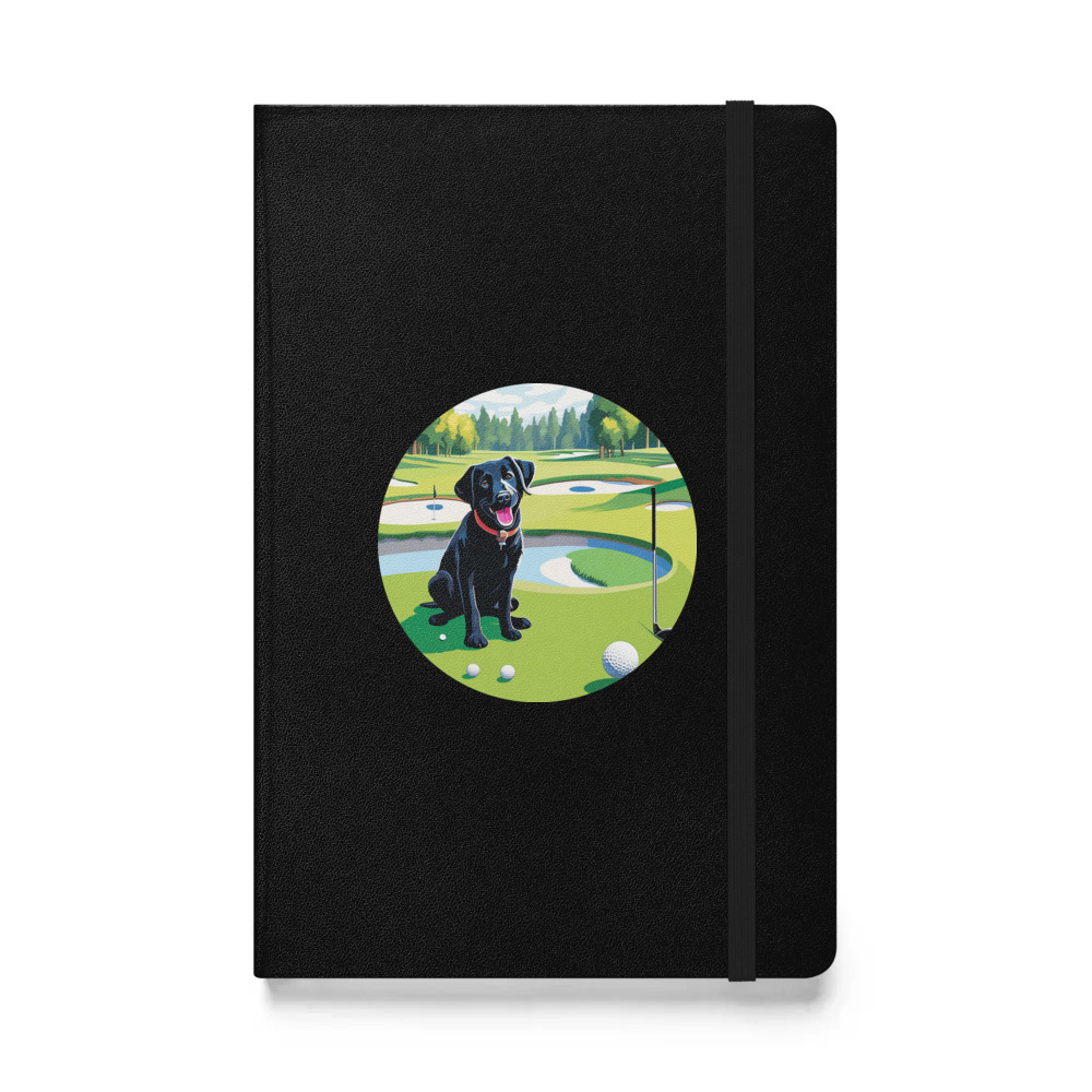 PugMug Custom Black Labrador Retriever Hardcover Bound Notebook
