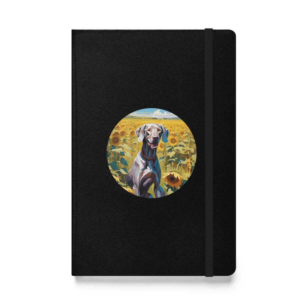 PugMug Custom Weimaraner Hardcover Bound Notebook