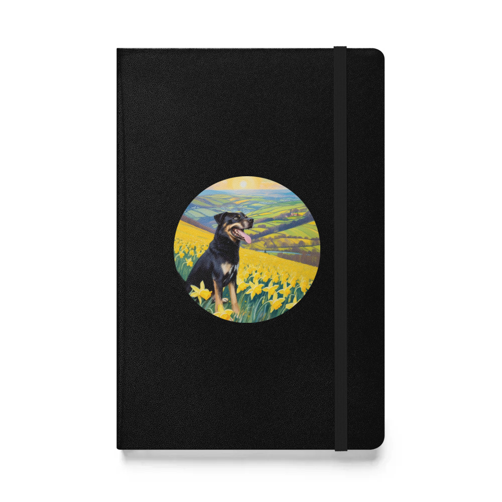 PugMug Custom Blue Hardcover Bound Notebook