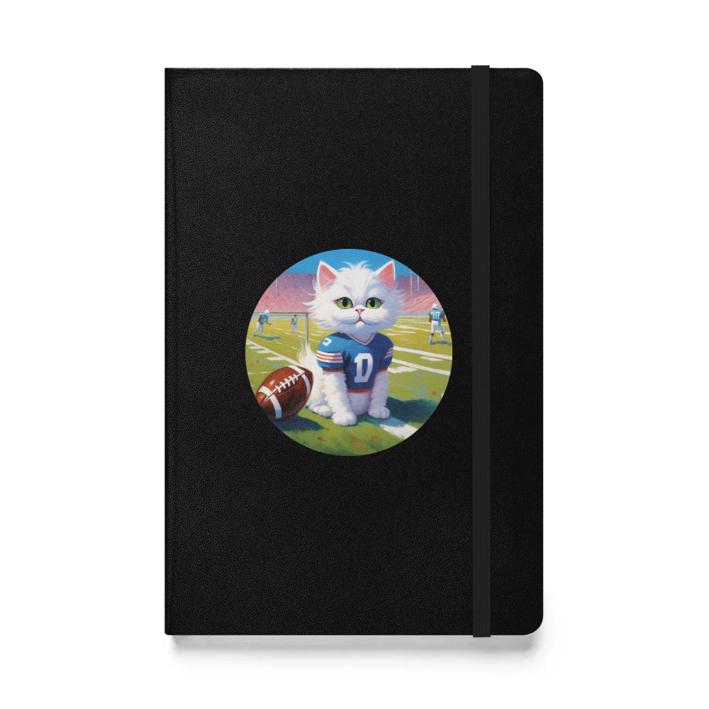 PugMug Custom White Persian Cat Hardcover Bound Notebook