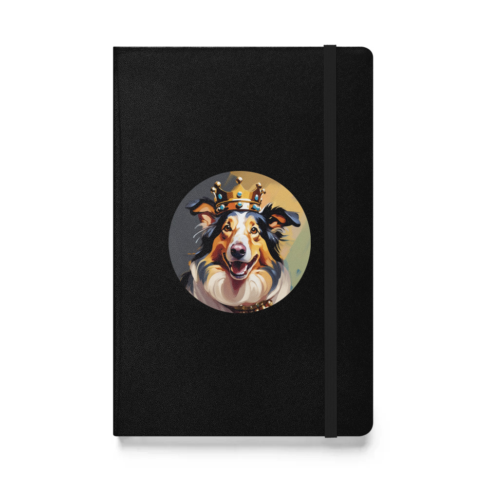 PugMug Custom Collie Hardcover Bound Notebook