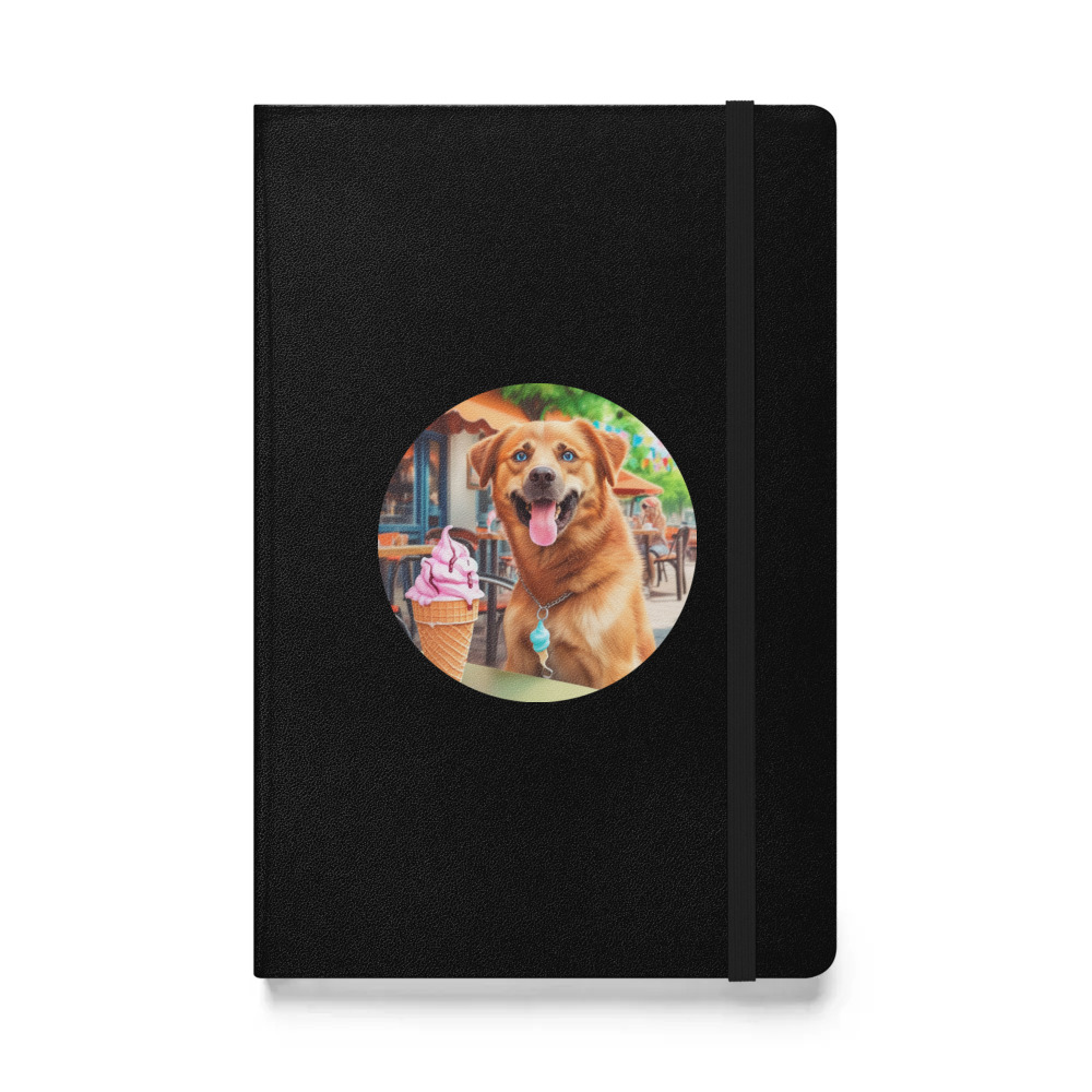 PugMug Custom Blue Hardcover Bound Notebook