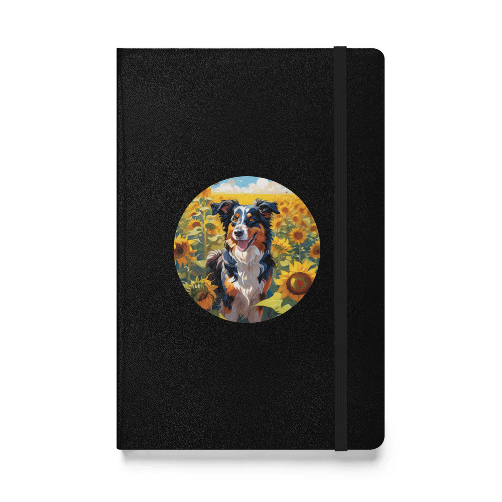 PugMug Custom Miniature American Shepherd Hardcover Bound Notebook
