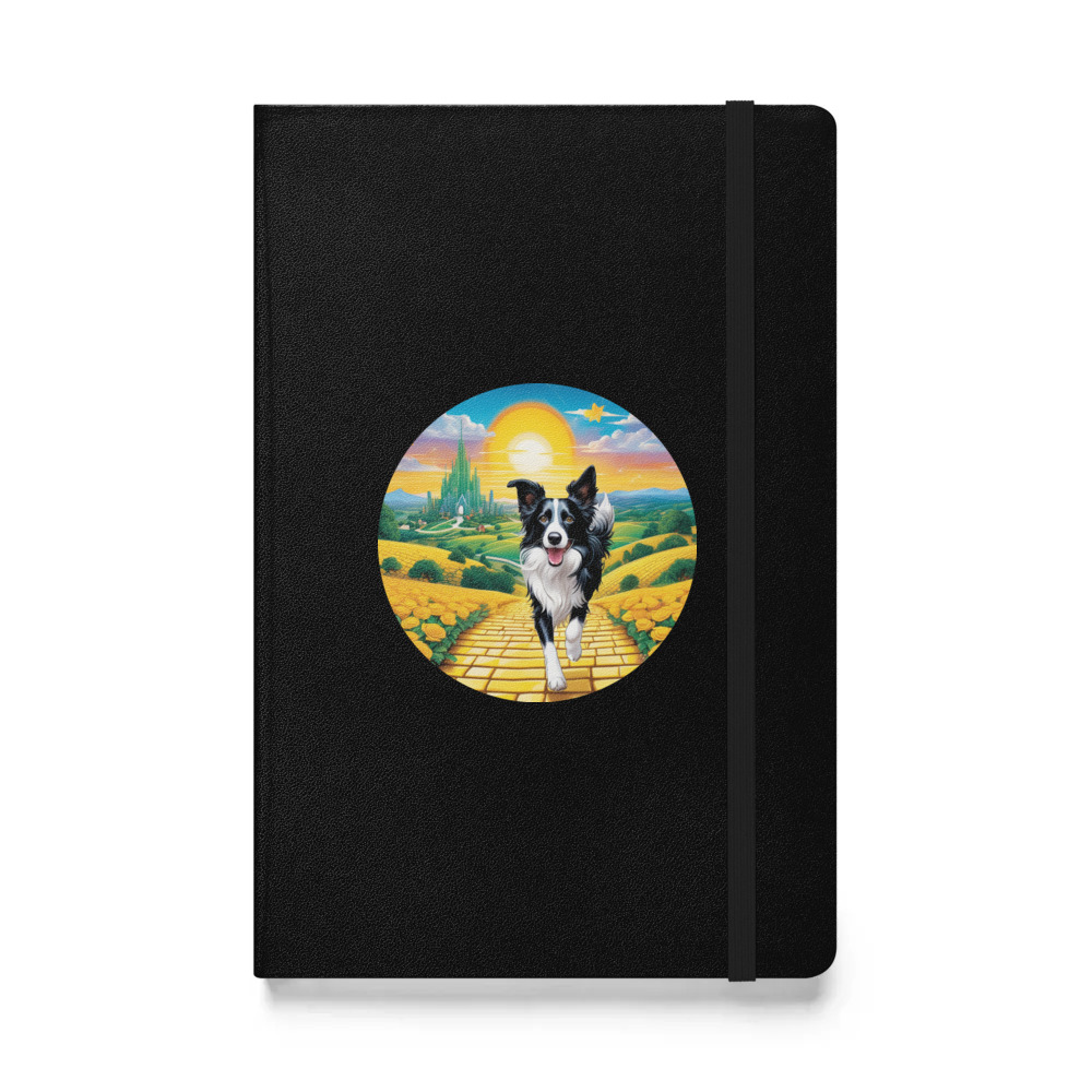 PugMug Custom Border Collie Hardcover Bound Notebook