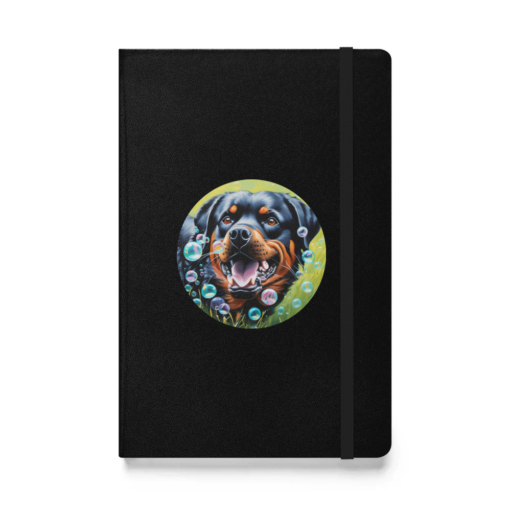 PugMug Custom Rottweiler Hardcover Bound Notebook