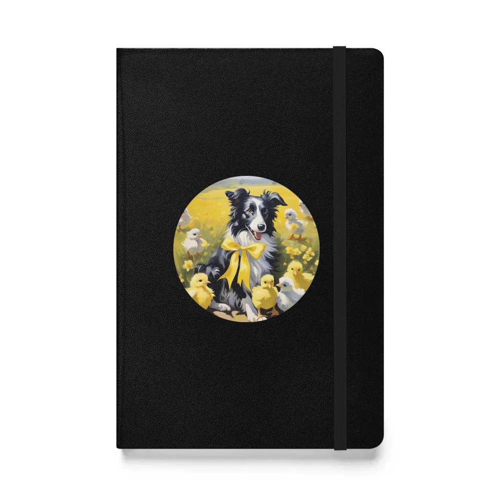 PugMug Custom Border Collie Hardcover Bound Notebook