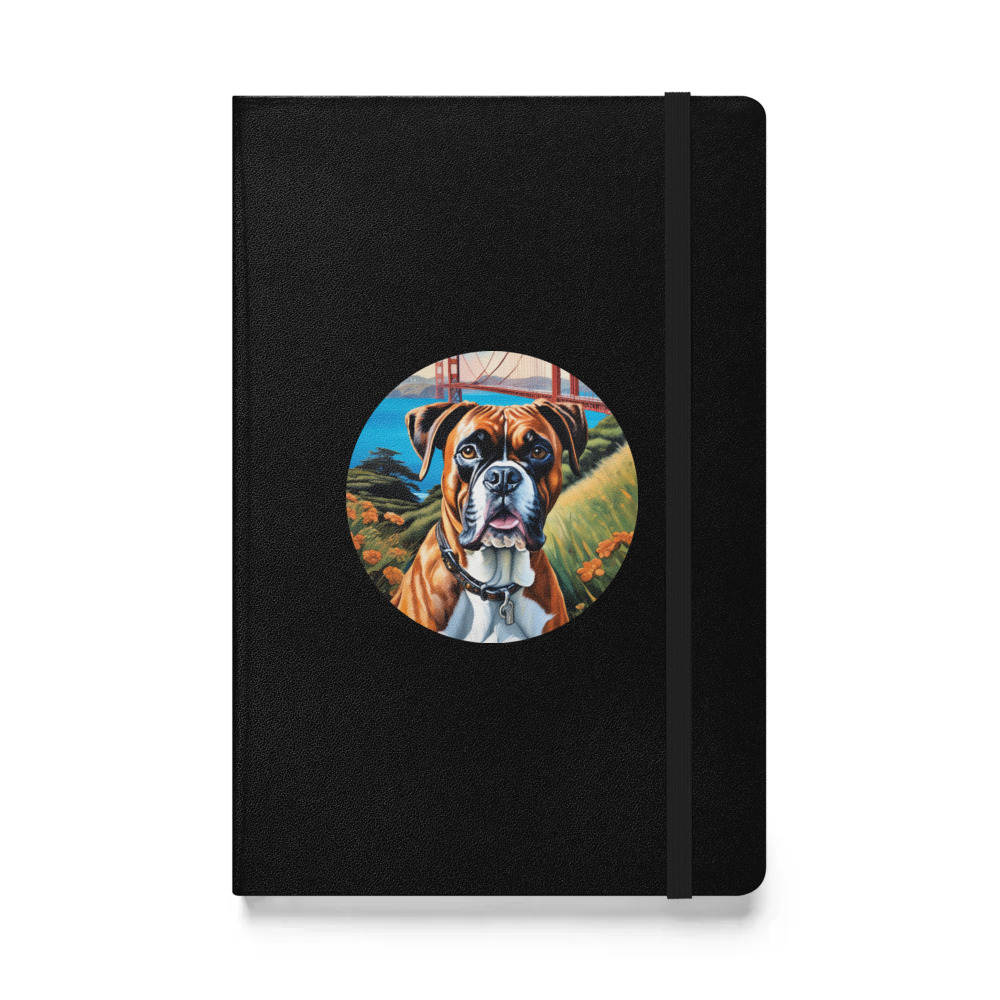 PugMug Custom Boxer Dog Hardcover Bound Notebook
