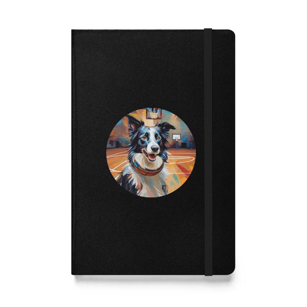 PugMug Custom Border Collie Hardcover Bound Notebook