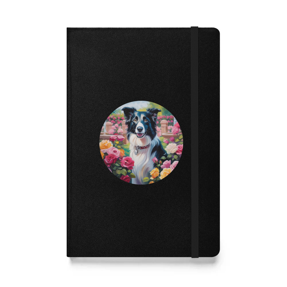 PugMug Custom Border Collie Hardcover Bound Notebook
