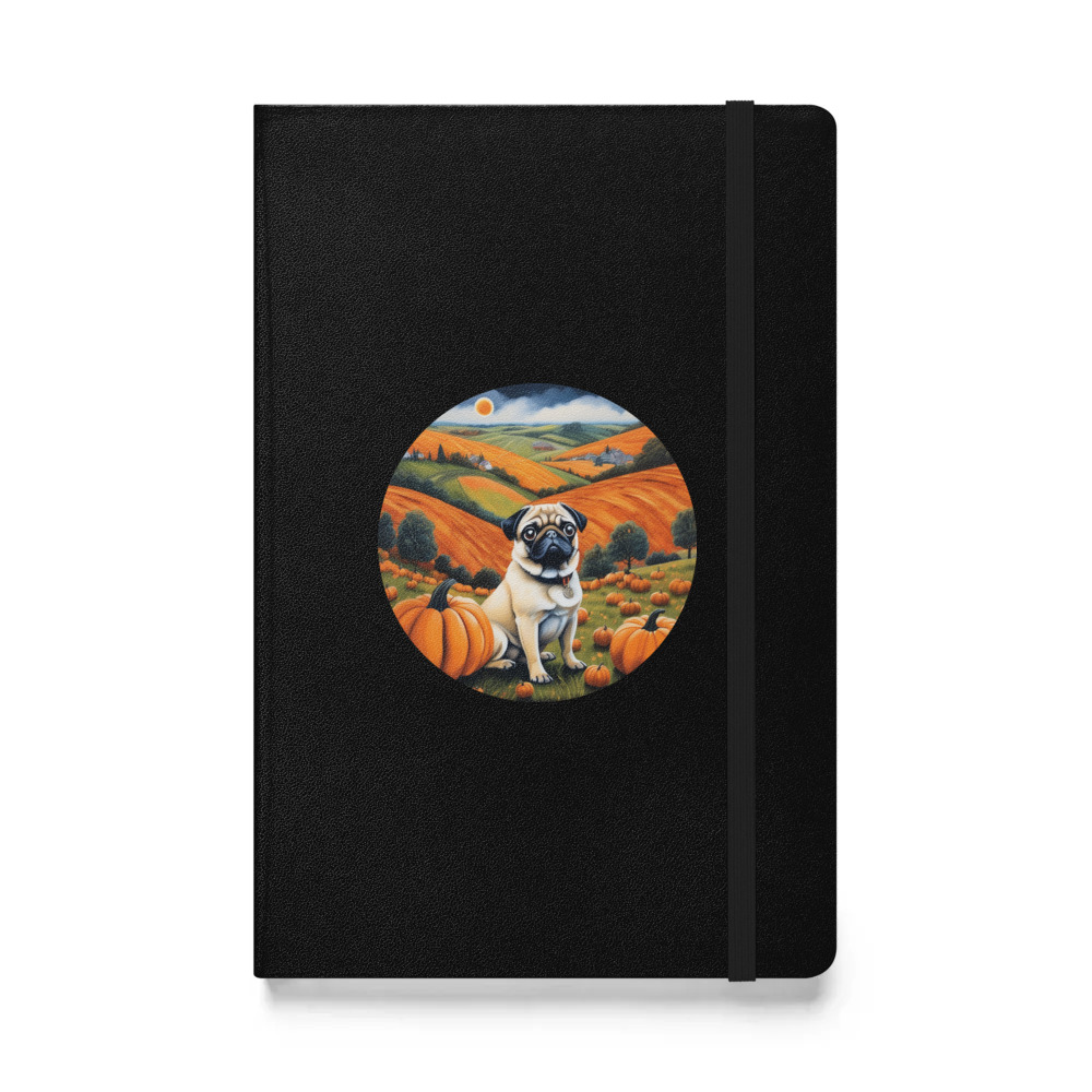 PugMug Custom Pug Hardcover Bound Notebook